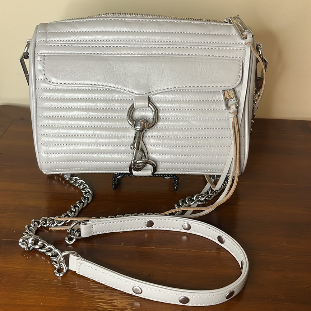 Rebecca Minkoff Edie Gray Quilted Crossbody